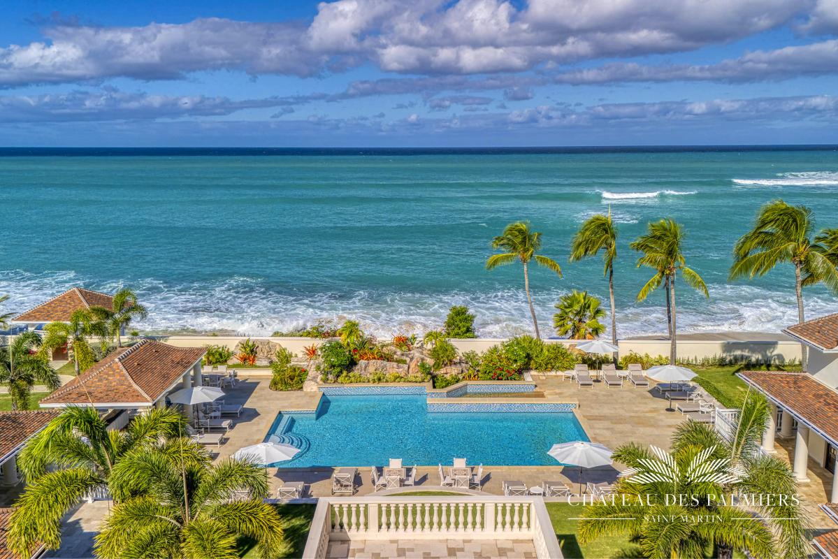 55.Location villa Chateau des Palmiers accés mer Terres Basses Saint Martin_vue mer